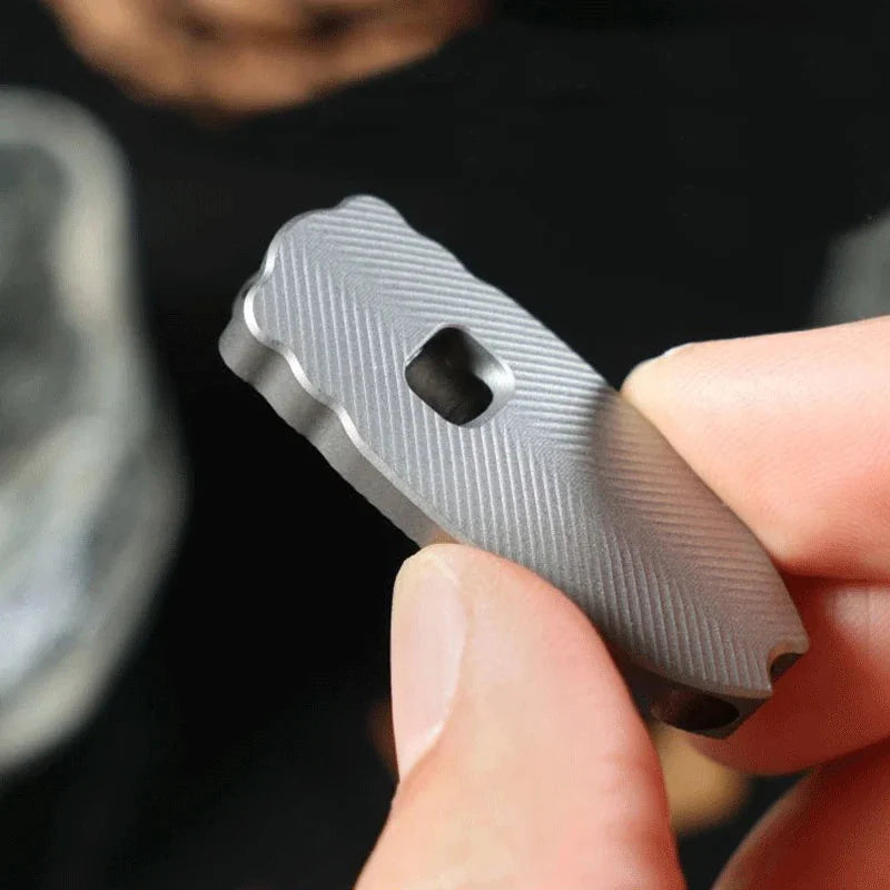 Titanium Safety Whistle Emergency Whistle Necklace Outdoor Hiking Survival EDC 07FC0E-D4 - KOEEK [10]