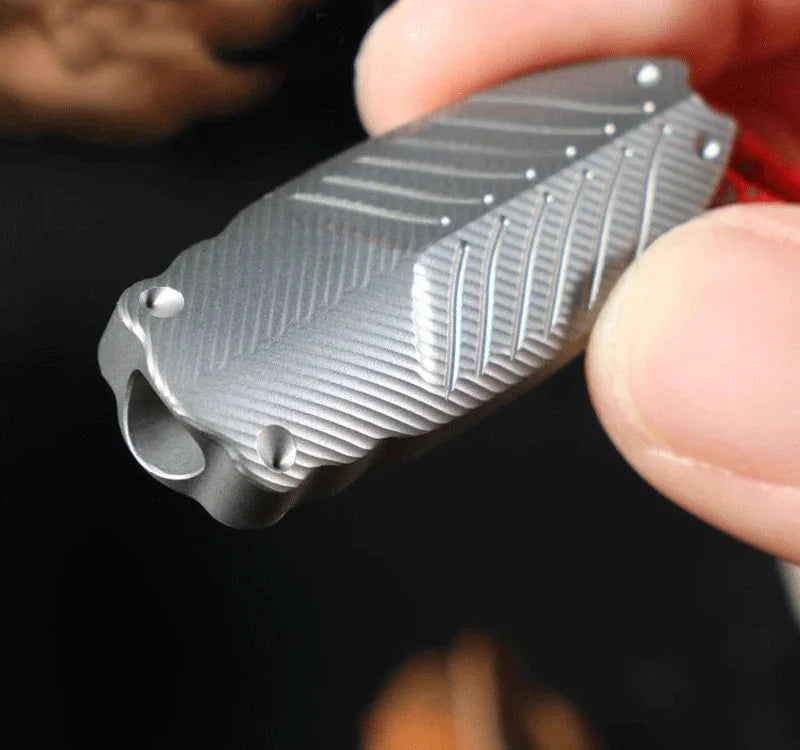 Titanium Safety Whistle Emergency Whistle Necklace Outdoor Hiking Survival EDC 07FC0E-D4 - KOEEK [8]