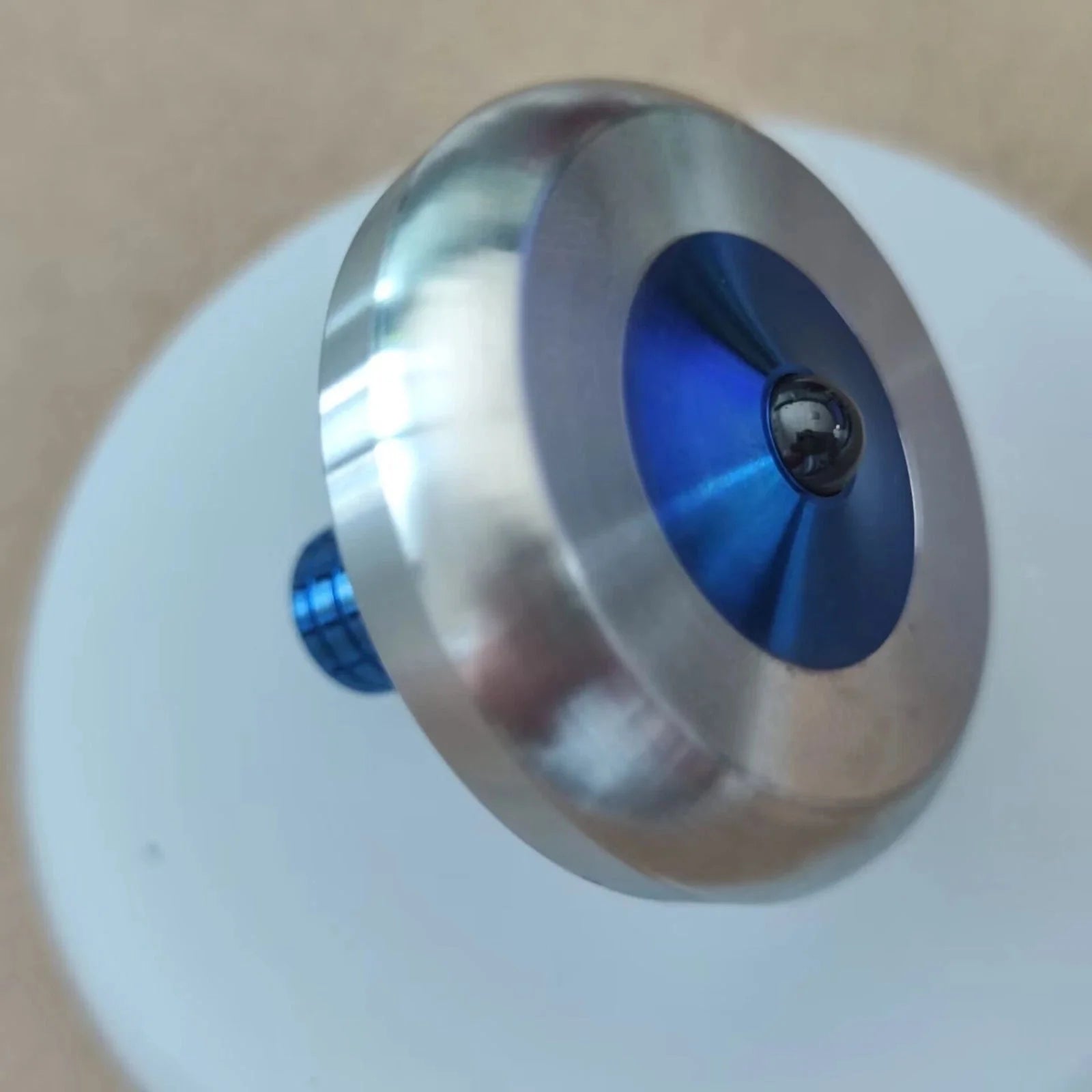 Titanium Stainless Steel Spinning Top Finger Spinner Ceramic Bead Fidget EDC Toy 07FC0E-D4 - KOEEK [5]