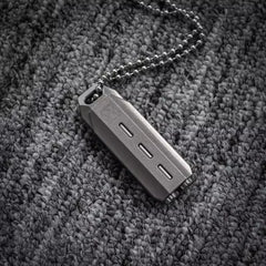 Titanium Waterproof Medicine Pill Bottles Necklace Pendants Pill Bottles EDC Box 07FC0E-D4 - KOEEK [1]