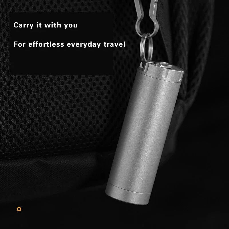 Titanium Waterproof Pill Bottle Toothpick Case EDC Travel Storage 07FC0E-D4 - KOEEK [3]