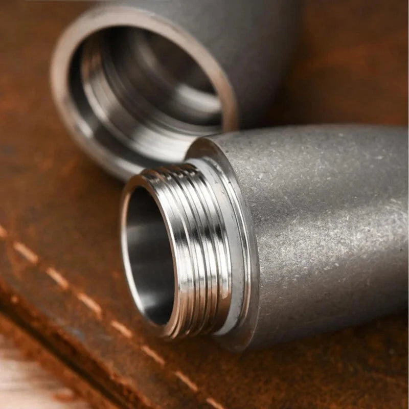 Titanium Waterproof Pill Case Holder Container Organizer Portable Keychain EDC 07FC0E-D4 - KOEEK [7]