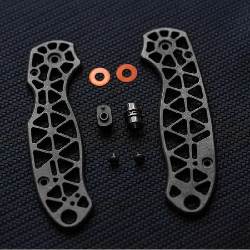 Titanium alloy Hollow Version Handle scales for Spyderco C223FRN Para3 Knives 07FC0E-D4 - KOEEK [1]