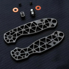 Titanium alloy Hollow Version Handle scales for Spyderco C223FRN Para3 Knives 07FC0E-D4 - KOEEK [2]