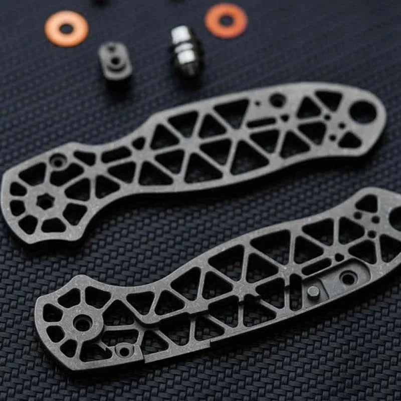 Titanium alloy Hollow Version Handle scales for Spyderco C223FRN Para3 Knives 07FC0E-D4 - KOEEK [3]