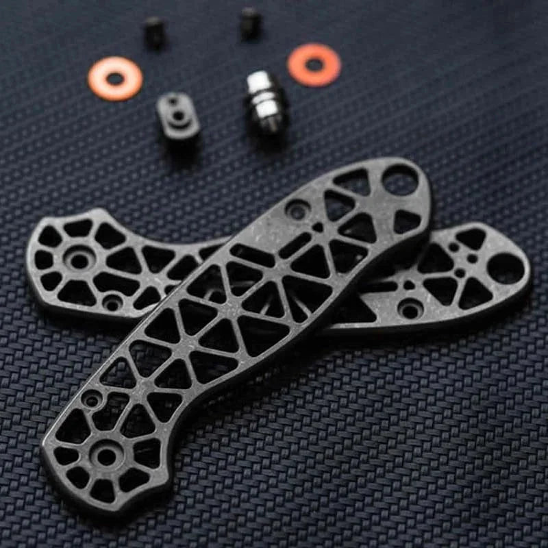 Titanium alloy Hollow Version Handle scales for Spyderco C223FRN Para3 Knives 07FC0E-D4 - KOEEK [4]