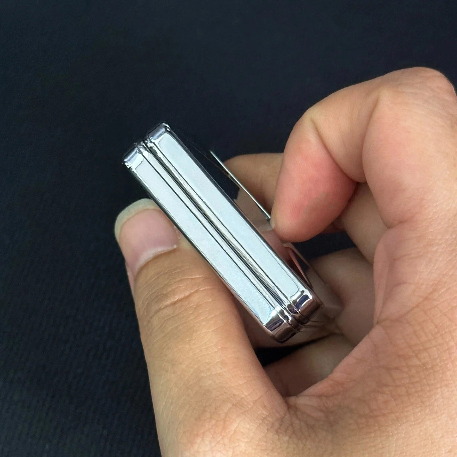 Trackless Fidget Slider Metal EDC Push Card Stress Relief ADHD Office Toys Gifts 07FC0E-D4 - KOEEK [6]