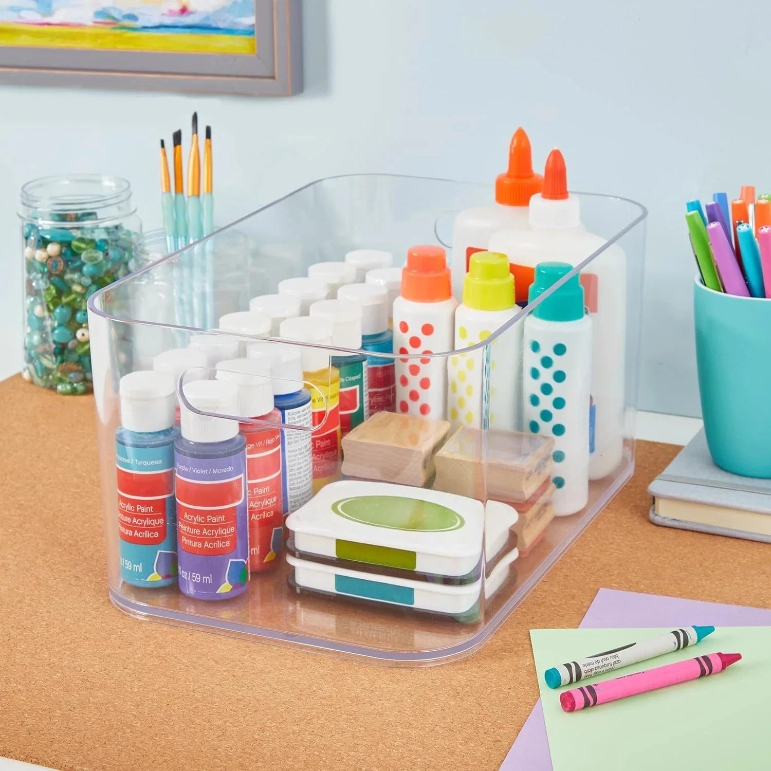 Transparent plastic storage box, food storage container: 12 inches × 8 inches 07FC0E-D4 - KOEEK [4]