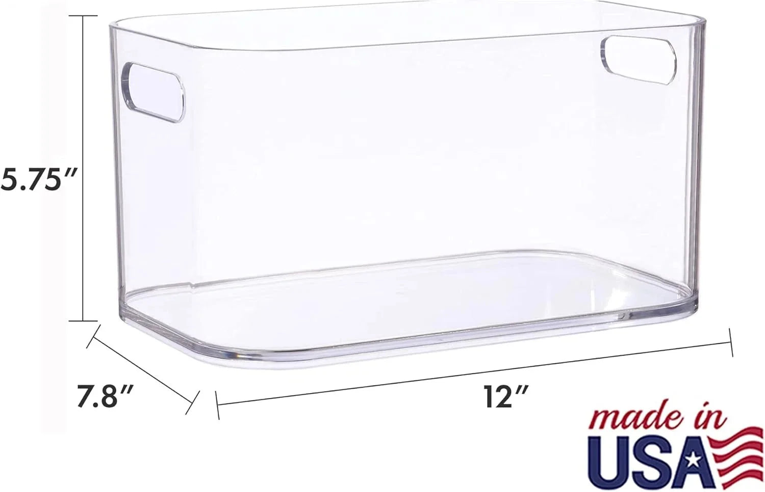 Transparent plastic storage box, food storage container: 12 inches × 8 inches 07FC0E-D4 - KOEEK [5]