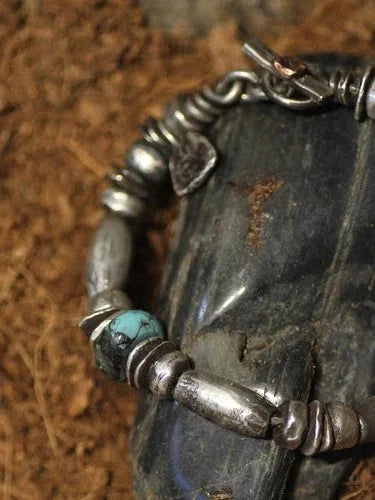 Turquoise Beaded Bracelet Vintage Jewelry Fashion Accessory For Women Men 07FC0E-D4 - KOEEK [8]