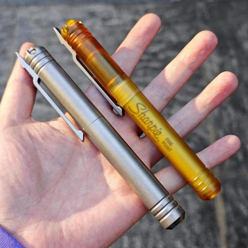 Ultem PEI Titanium Alloy Pocket Pen Collection Multi-functional Portable EDC Pen 07FC0E-D4 - KOEEK [3]