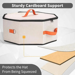 Unisex hat storage box, cardboard-supported hat box 07FC0E-D4 - KOEEK [2]