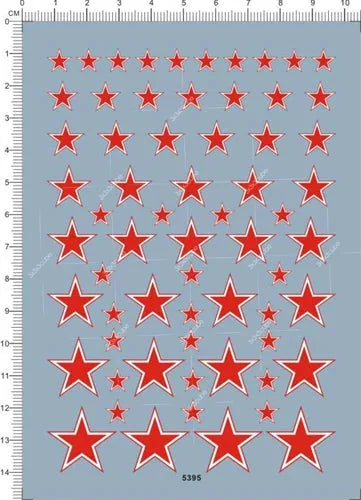 Universal 1/35 1/48 1/72 Russia Soviet Union Red Star Roundel Model Water Decal 07FC0E-D4 - KOEEK [1]
