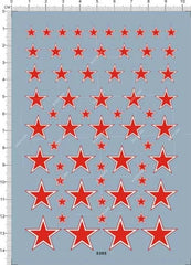 Universal 1/35 1/48 1/72 Russia Soviet Union Red Star Roundel Model Water Decal 07FC0E-D4 - KOEEK [1]