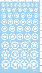 Universal 4-13mm US ARMY Military Insignias White Star Marking Water Slide Decal 07FC0E-D4 - KOEEK [1]