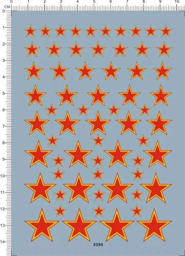 Universal Russia Soviet Union Red Star Roundel Yellow Edge Model Kit Water Decal 07FC0E-D4 - KOEEK [1]