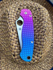 VIP LINK Titanium Alloy Handle Scales for Spyderco C81 Paramilitary 2 Knives 07FC0E-D4 - KOEEK [3]