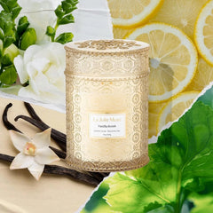 Vanilla Candle, Unisex Aromatherapy Candle Gift Set, 19 oz. Wooden Wick 07FC0E-D4 - KOEEK [3]