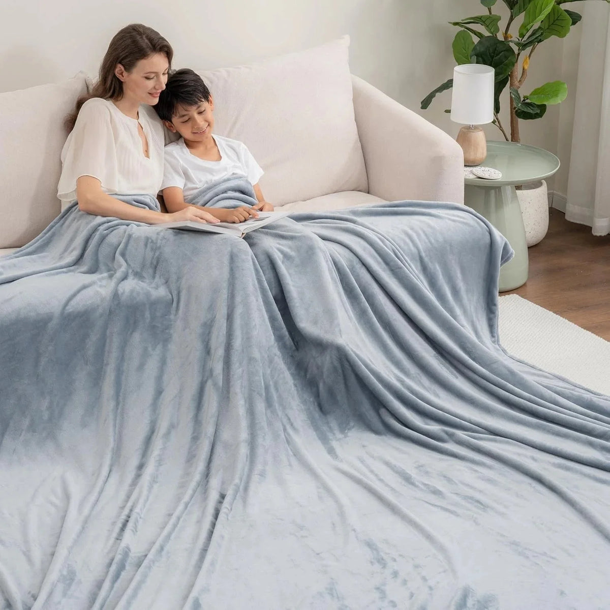 Velvet blanket, extra-large family blanket, suitable for all seasons 07FC0E-D4 - KOEEK [1]