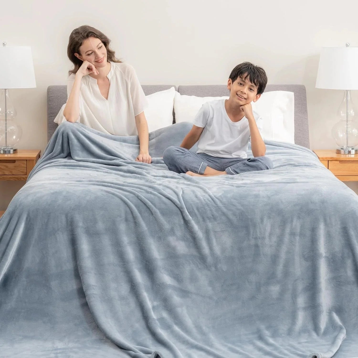 Velvet blanket, extra-large family blanket, suitable for all seasons 07FC0E-D4 - KOEEK [2]