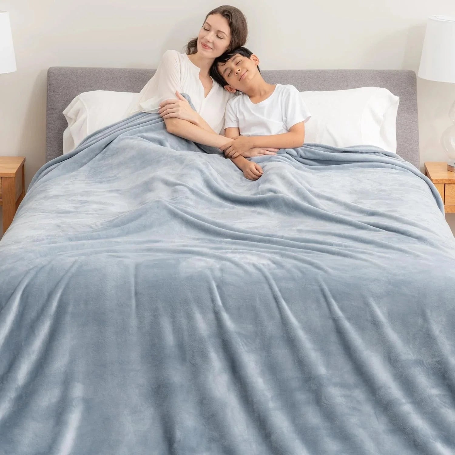 Velvet blanket, extra-large family blanket, suitable for all seasons 07FC0E-D4 - KOEEK [3]