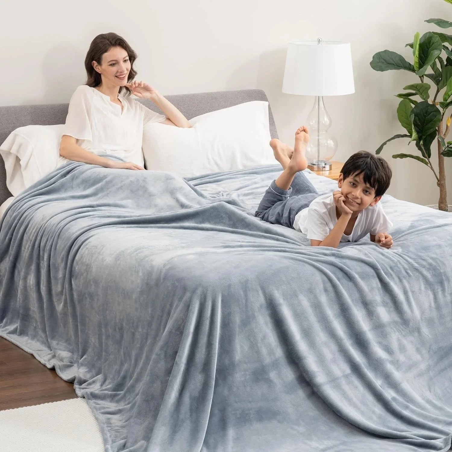 Velvet blanket, extra-large family blanket, suitable for all seasons 07FC0E-D4 - KOEEK [5]