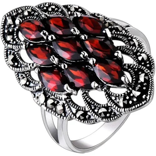 Vintage Classic Adjustable Open Ring Womens Fashion Statement Finger Ring 07FC0E-D4 - KOEEK [3]
