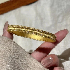 Vintage Gold Plated Star Crystal Hinged Bangle Bracelet Womens Jewelry 07FC0E-D4 - KOEEK [4]