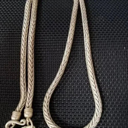 Vintage Tibetan Silver Necklace Braided Ethnic Chinese Antique Jewelry Gift 07FC0E-D4 - KOEEK [2]