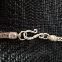 Vintage Tibetan Silver Necklace Braided Ethnic Chinese Antique Jewelry Gift 07FC0E-D4 - KOEEK [3]