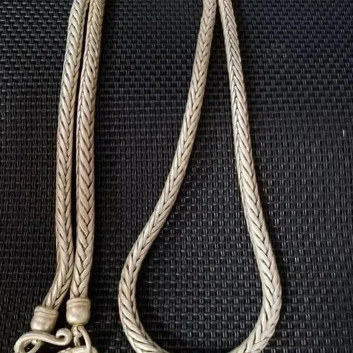Vintage Tibetan Silver Necklace Braided Ethnic Chinese Antique Jewelry Gift 07FC0E-D4 - KOEEK [5]