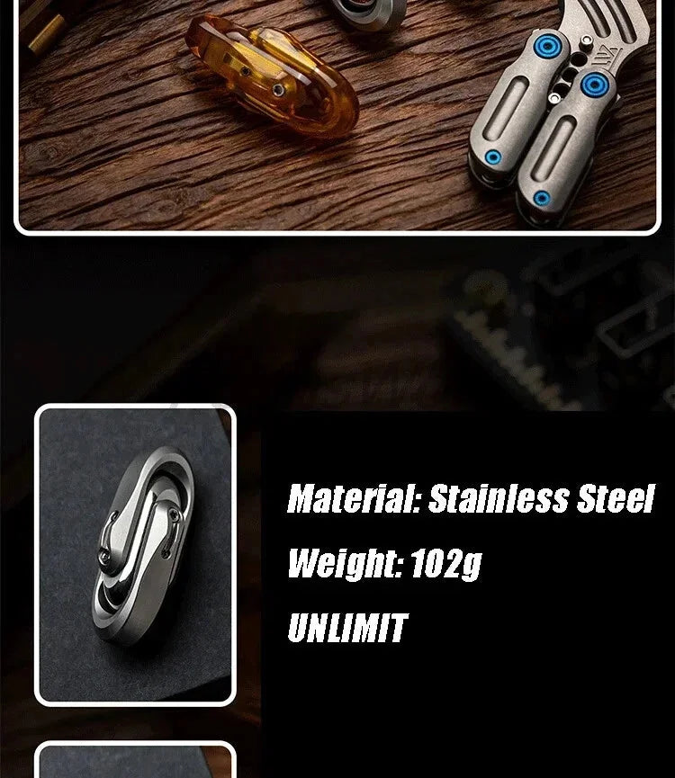 WANWU EDC Escapod Mechanical Twinsliders Push Slider Stress Releiver Fidget Toys 07FC0E-D4 - KOEEK [11]
