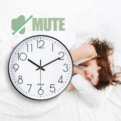 Wall Clock 12 Inch Wall Clocks Non-Ticking Battery Operated with Stereoscopic 07FC0E-D4 - KOEEK [1]