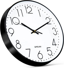 Wall Clock 12 Inch Wall Clocks Non-Ticking Battery Operated with Stereoscopic 07FC0E-D4 - KOEEK [3]