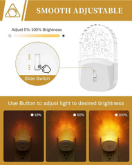 Wall-mounted night light [2-piece set], amber warm light night light, 1800K, 07FC0E-D4 - KOEEK [4]