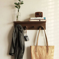 Wall-mounted shelves are ideal (walnut finish-1) 07FC0E-D4 - KOEEK [1]