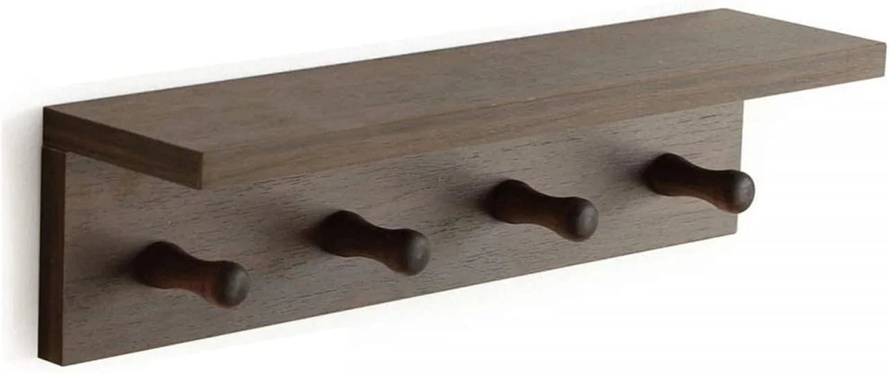 Wall-mounted shelves are ideal (walnut finish-1) 07FC0E-D4 - KOEEK [7]