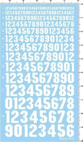 White Different Scale WWII Military FONTS 10-2 Numbers Model Water Slide Decal 07FC0E-D4 - KOEEK [1]