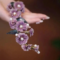 Wisteria Flower Side Hairpin Chinese Style Hanfu Hair Clip Traditional Headpiece 07FC0E-D4 - KOEEK [1]