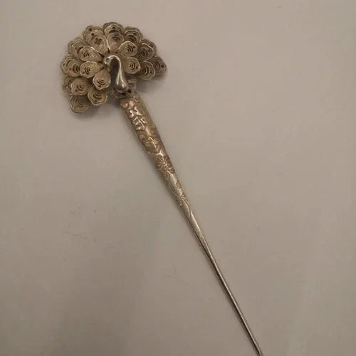 Women Collection Copper Hairpin Chinese Retro Hairpin Craft Jewelry 07FC0E-D4 - KOEEK [2]