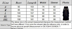 Women Girls Vintage Medieval Long Dress Renaissance Gothic Gown Cosplay Costume 07FC0E-D4 - KOEEK [3]