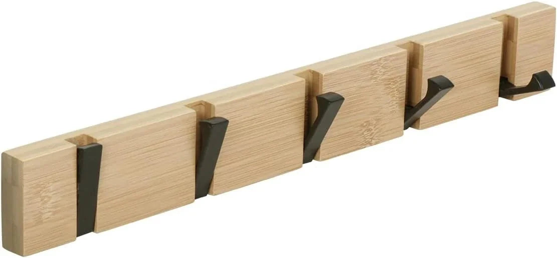 Wooden coat hook coat rack wall-mounted, space-saving coat rack 07FC0E-D4 - KOEEK [1]