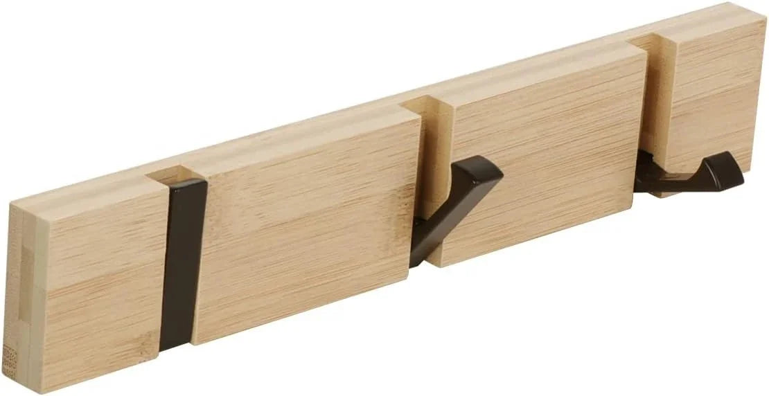 Wooden coat hook coat rack wall-mounted, space-saving coat rack 07FC0E-D4 - KOEEK [8]