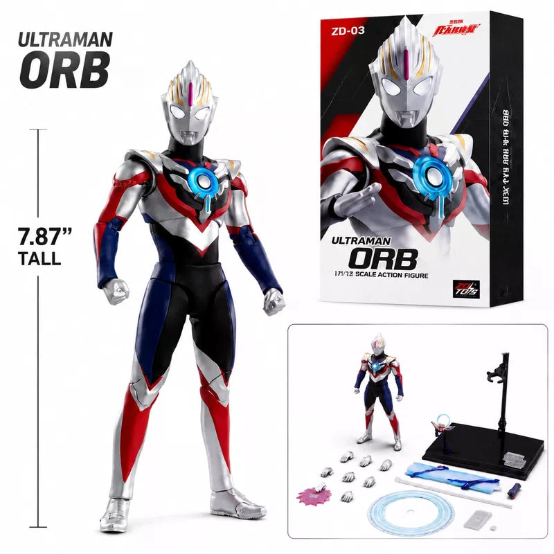 ZDToys Ultraman Orb Action Figure 8" Articulated Collectible Model Toy 07FC0E-D4 - KOEEK [1]