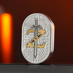Zelda Sword Rhythm Push EDC Stress Relief Toy Direct Push Spin Pop Coin 07FC0E-D4 - KOEEK [3]