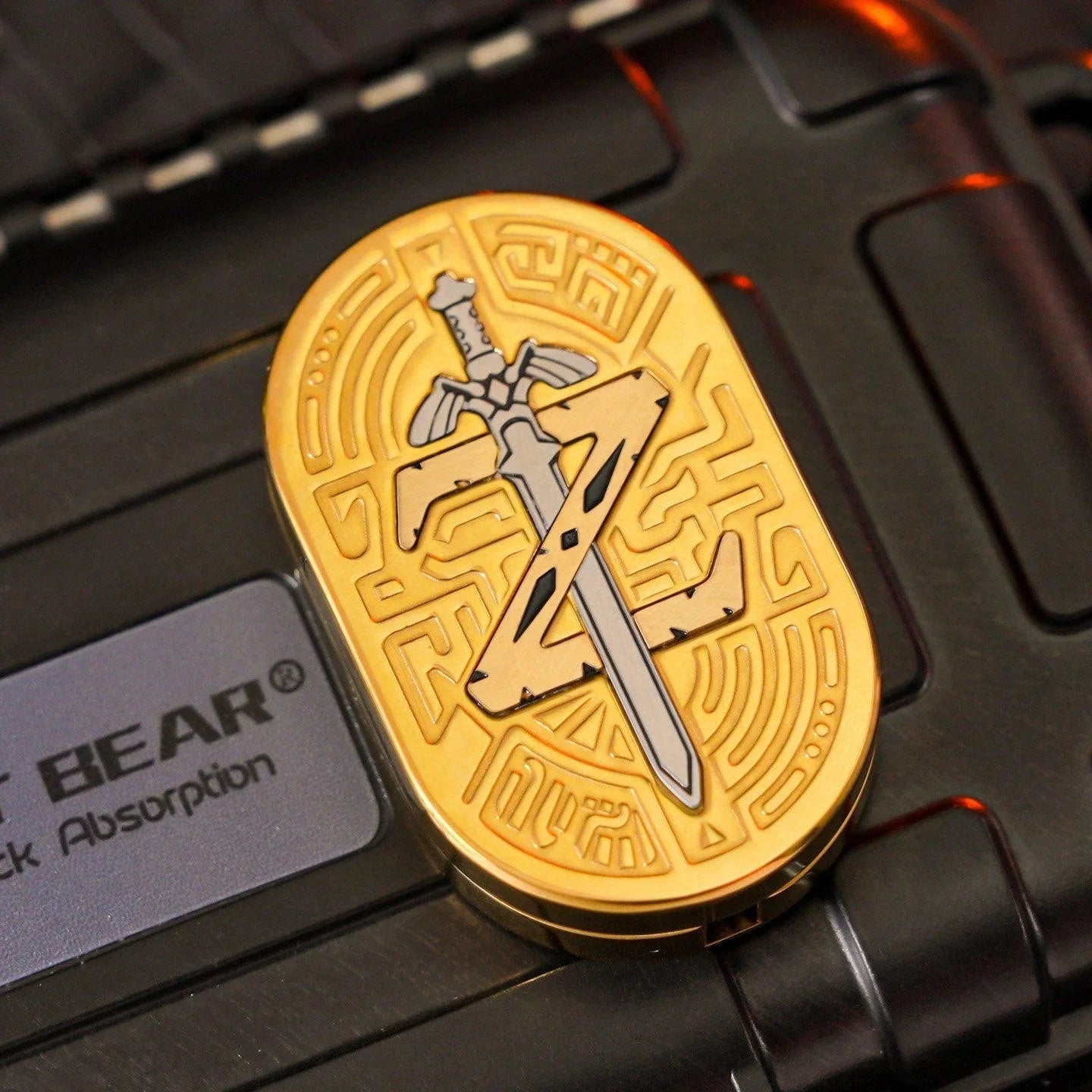 Zelda Sword Rhythm Push EDC Stress Relief Toy Direct Push Spin Pop Coin 07FC0E-D4 - KOEEK [6]