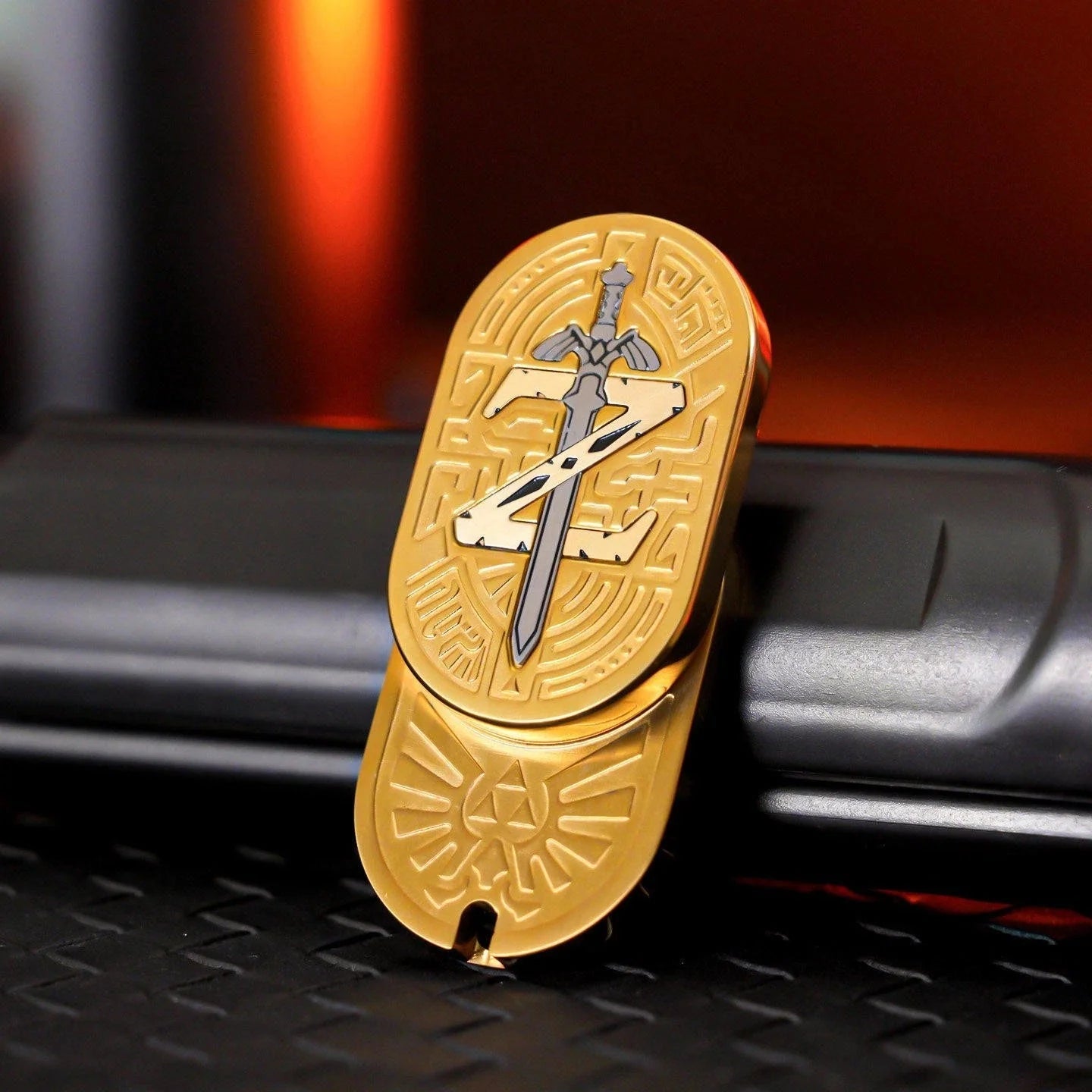 Zelda Sword Rhythm Push EDC Stress Relief Toy Direct Push Spin Pop Coin 07FC0E-D4 - KOEEK [7]