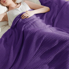 cotton oversized sofa throw, size 50x70 inches - breathable and soft 07FC0E-D4 - KOEEK [2]