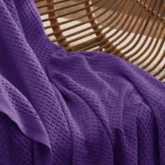 cotton oversized sofa throw, size 50x70 inches - breathable and soft 07FC0E-D4 - KOEEK [4]