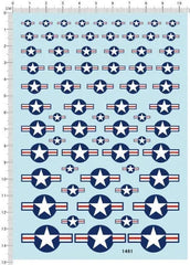 decals USA Military Aircraft Insignia for different scales model kits 1461 07FC0E-D4 - KOEEK [1]